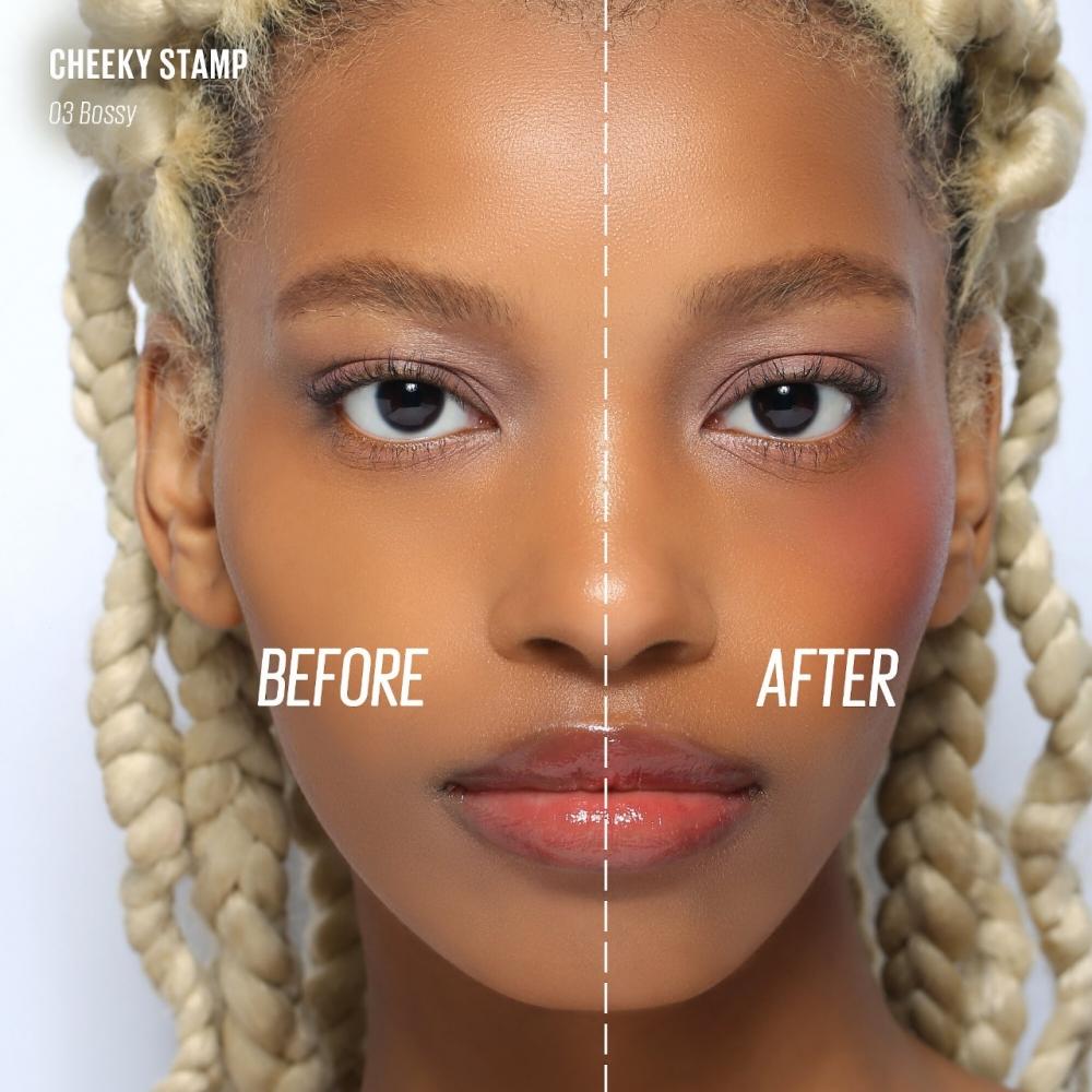 Kaja Cheeky Stamp Blendable Blush 0.17 Oz  5 Ml 03 Bossy Soft Coral