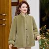 Reversible Fur & Leather Winter Coat for Middle-Aged and Elderly Women - Stylish Chinese-Style Mink Velvet Jacket