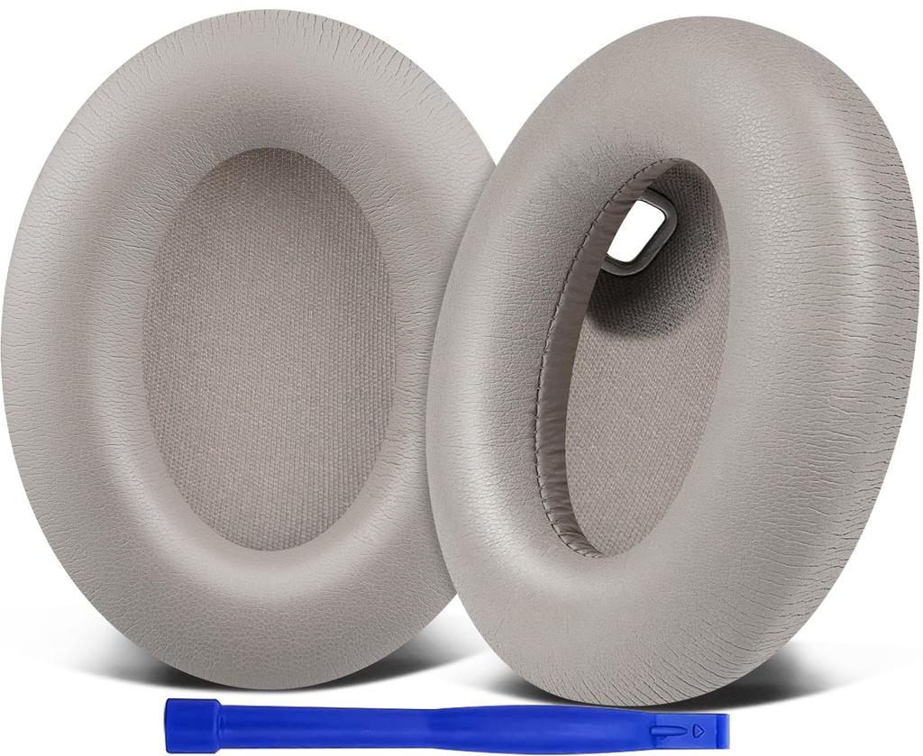SOULWIT Replacement Ear Ear Cushions for Sony Compatible Headphone Soft Leather and Foam Pads, WH-1000XM4 (WH1000XM4) Headset, Pads, High-Density