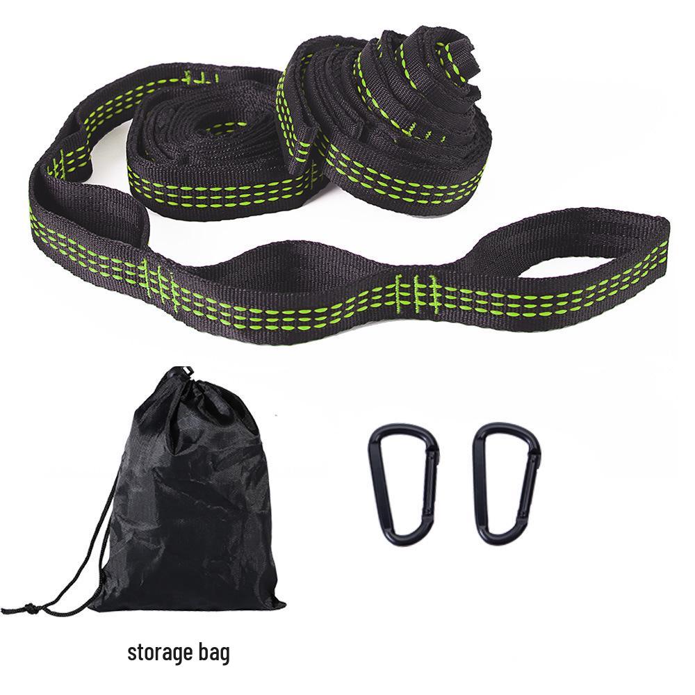 High-Strength Polyester Nylon Tree Hammock Straps with Multi-Ring Loop