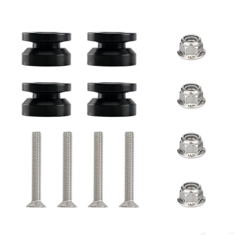 28GC 4pcs Motorcycle Tail Box Quick Install Base Pads with Enhanced Stability Feature
