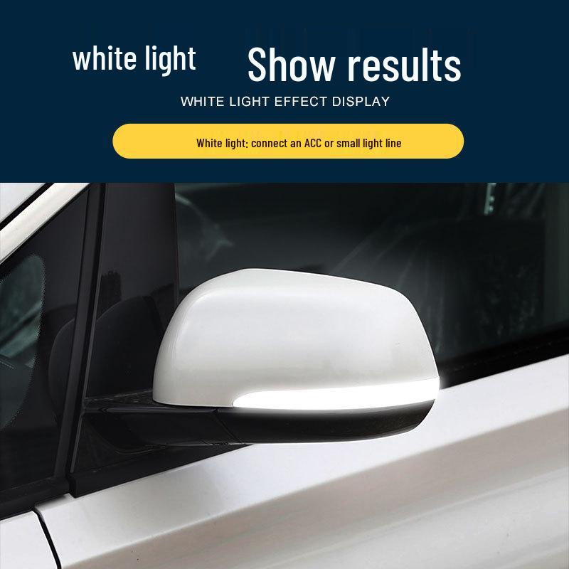 Compatible with Trumpchi GAC M8/GM8/GS8/GS7: Rearview Mirror Sequential Turn Signal and Dynamic Blue Daytime Running Light