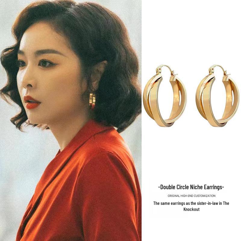 High-End 925 Sterling Silver Pearl Zirconia Earrings for Women - Cool Forest Style