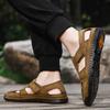 Fashion Men Fashion Beach Cool Sandals Outdoor Casual Male Shoes 2025 New Classic Leather Men Shoes Summer New Large Size Men's Sandals