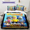 Stumble Guys Leap Bedding Quilt Set Quilt Cover Pillowcase Home Decoration Birthday Gift (1 * Duvet Cover + 2 * Pillowcase, Without Core)