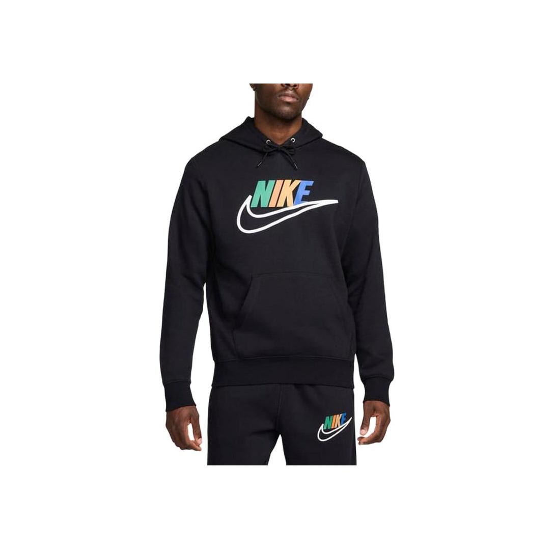 Nike Logo Letter Loose Fit Long Sleeve Hoodie Men hoodies Black FZ0772-010 S