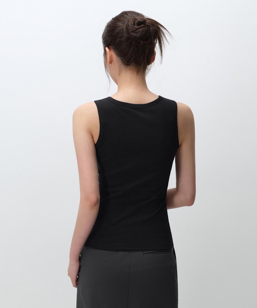 MUSINSA STANDARD WOMAN Women'S Essential Bra Tank Top [Black]