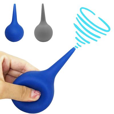 1pc Rimozione del cerume per l'orecchio Kit di pulizia per l'irrigazione Lampadina per siringa per l'orecchio Pompa per ventilatore di aria Pulitore per la polvere Rimozione del cerume in gomma per il bambino adulto