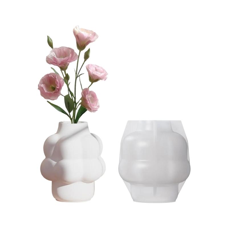 Nordic Style Cloud Mold for Flower Vase Home Decoration Making Mould High Temperature Resistant Silicone Jewelry Mold