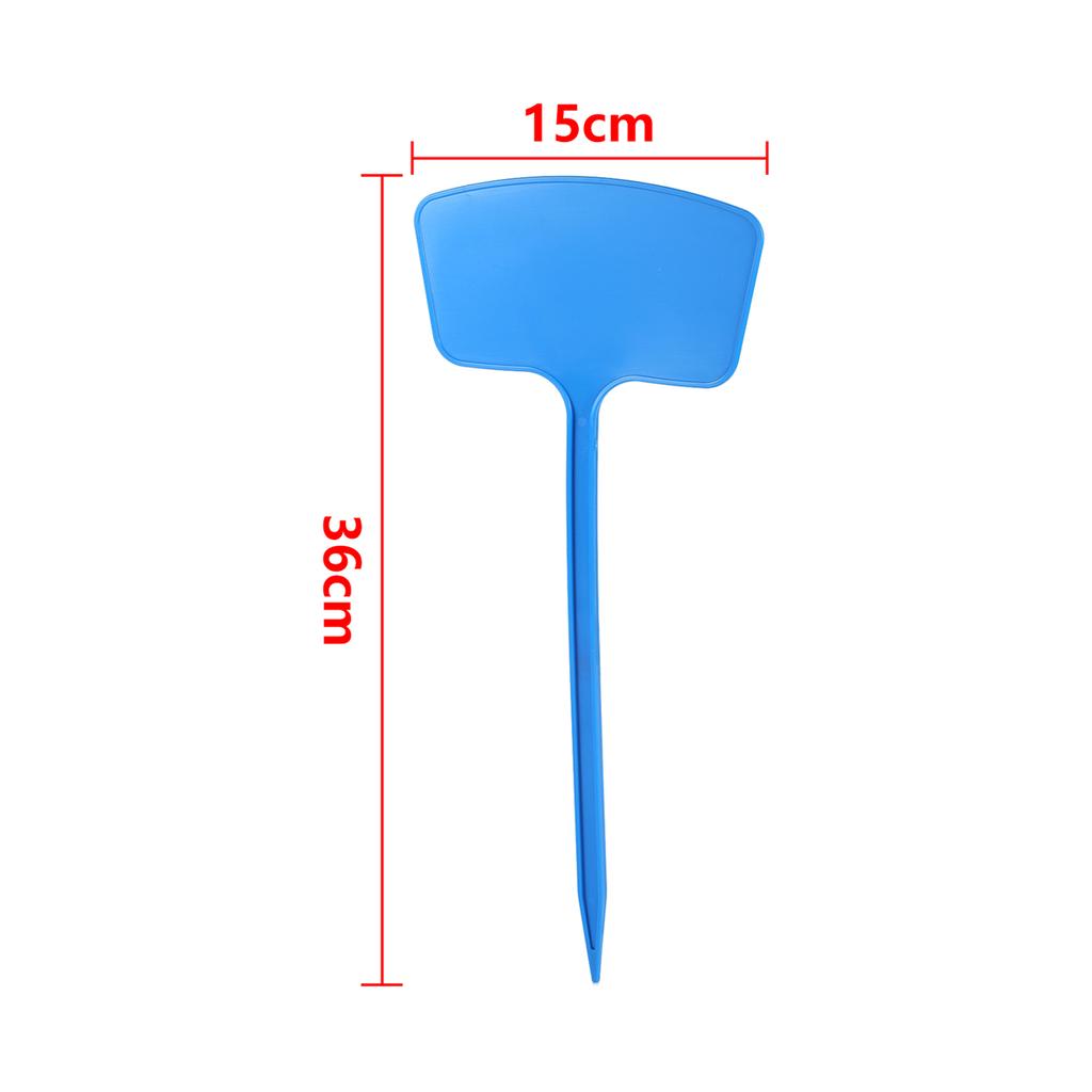 Fan-Shaped Plant Sign Ground Insertion Potted Flower Succulent Label Garden Thickened Plastic T-Shaped Waterproof Tag 1/10/20Pcs