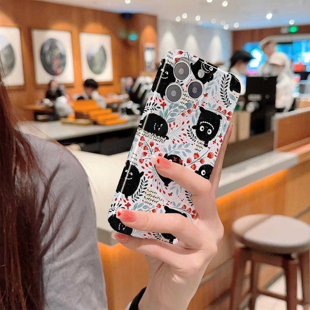 Husă de telefon Feilin creativă drăguță pentru Samsung Galaxy S20 FE 5G A52 iPhone 11 Xiaomi Redmi VIVO OPPO Realme Huawei Infinix Husă rigidă ultra subțire