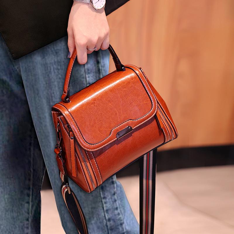 Spring and Summer Crossbody Bags for Women, Niche Design Bags for Women, Leather Single-shoulder Handbags