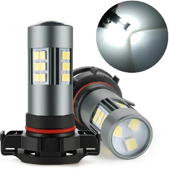 H11 LED Fog Bulbs, Super Bright H8 H16 LED Fog Lights 6500K Cool White, Plug And Play, Replacement Lights For Cars Trucks SUV, Pack Of 2