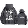 One Piece Luffy Men'S Women'S Hoodie Autumn Winter Long Sleeves Fleece Warm Sweatshirts Comfortable Oversized Hooded Pullover