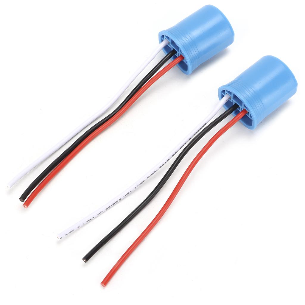 2pcs Male Socket Wire Harness Connector Adapter Wiring Cable for Car Headlights Fog Lights