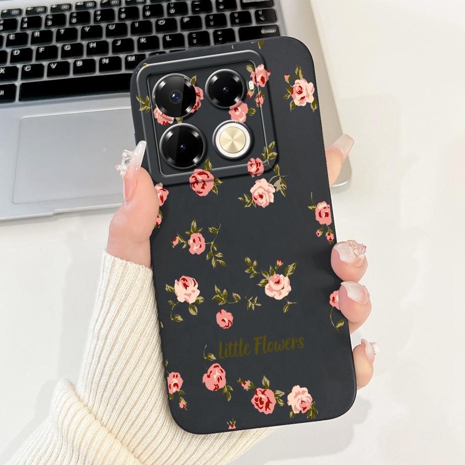 For Infinix Note 40 Pro Plus Coques Cover Luxury Liquid Silicone Soft Phone Case For Infinix Note 40 Pro 4G 5G Capa Women Style