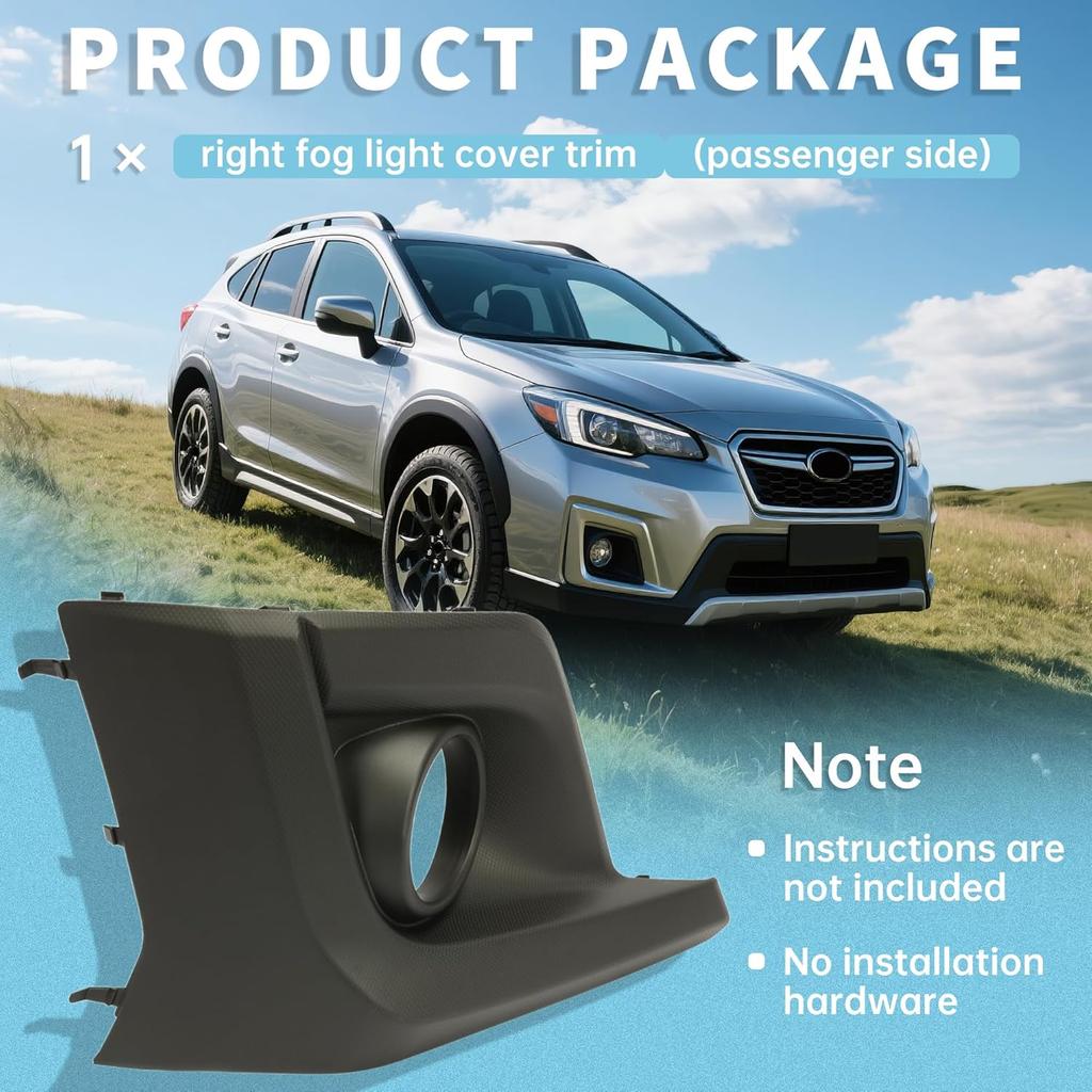 Copertura Cornice Faro Antinebbia Sinistro e Destro per Subaru Crosstrek 2018-2020 Paraurti Anteriore Rivestimento Faro Antinebbia 57731FL092 57731FL082