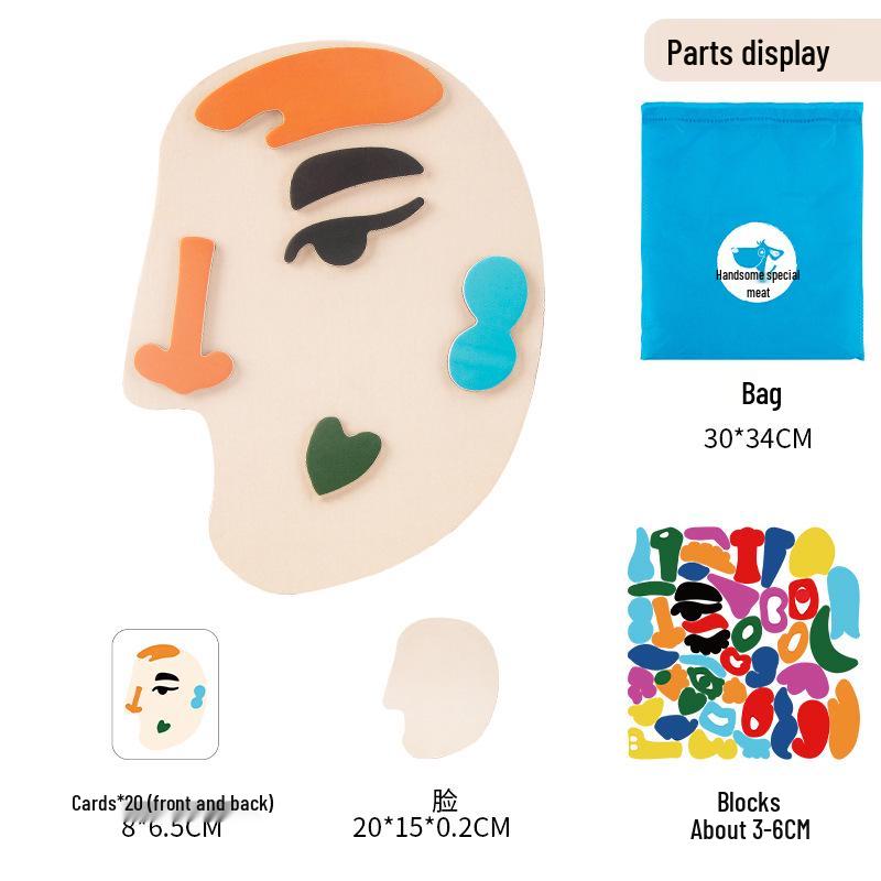

Монтессори Деревянный Человеческое Лицо Разборный Пазл Игрушка