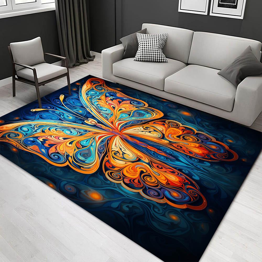 

1pc 22685243430 Pattern Carpet, Area Rug For Living Room Bedroom Room Bed Chair Laundry Entryway Corridor Yard Non-slip Outdoor Camping Rug 60cm by 90cm
