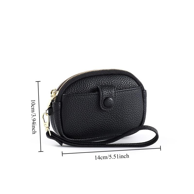 1pc New Mini Wallet for Women Large Capacity Double Zipper Storage Bag Multi Functional Small Wallet