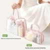 Portable Transparent Toiletry Storage Bag Large Capacity Waterproof Women Wash Bag Visible Breathable Makeup Bag Home