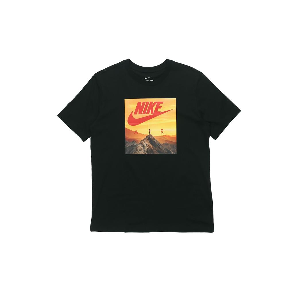 Nike Pánské tričko s krátkým rukávem s fotopotiskem Černé CK4281-010