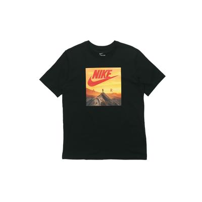 Photo Print Short Sleeve T-Shirt Men Tops Black CK4281-010