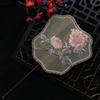 Embroidery Round Fan - Ancient Style Summer Fan with Tassel for Women's Hanfu and Cheongsam Costumes