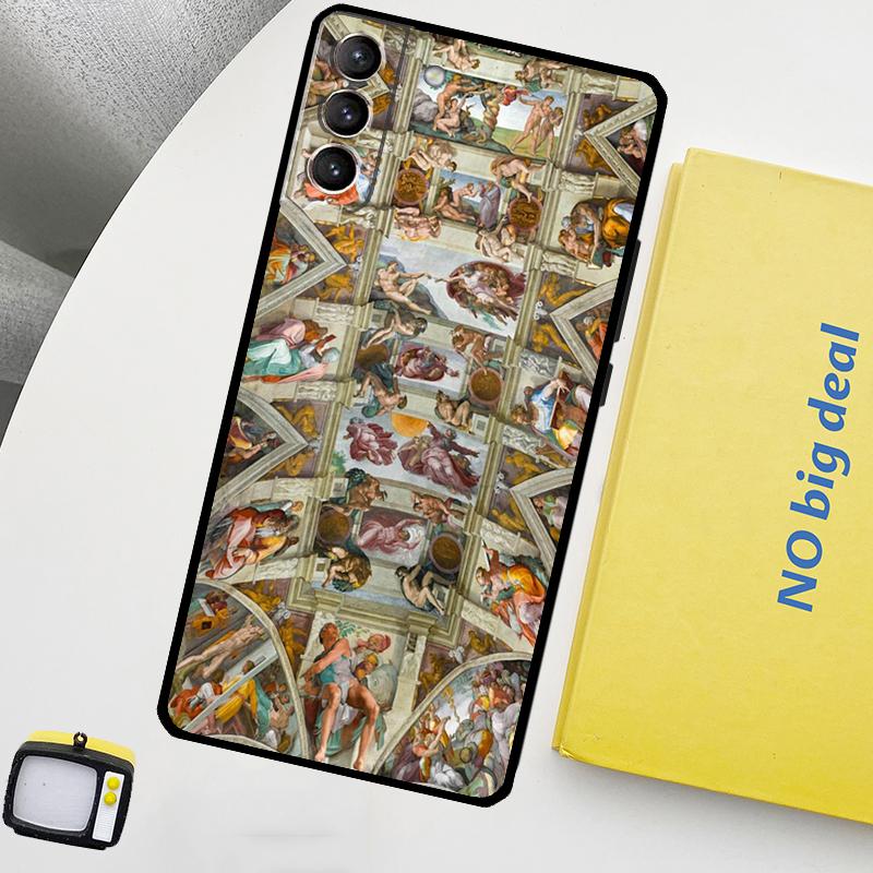 Michelangelo Art Phone Case For Samsung Galaxy S25 Ultra S20 S21 S22 S23 Plus S24 Ultra S9 S10 S25 FE Cover