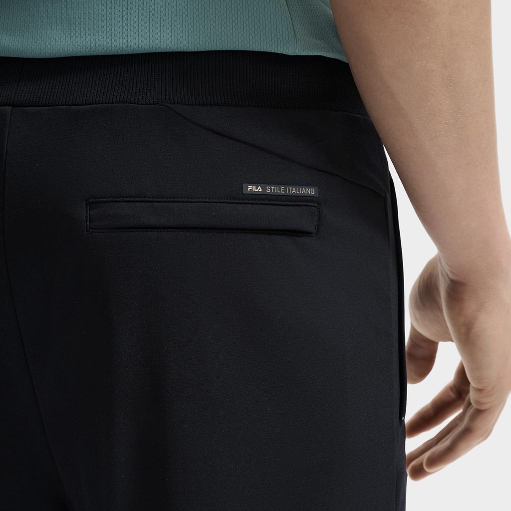 New FILA Knitted Sweatpants Men's Jet Black F11M432603FBK