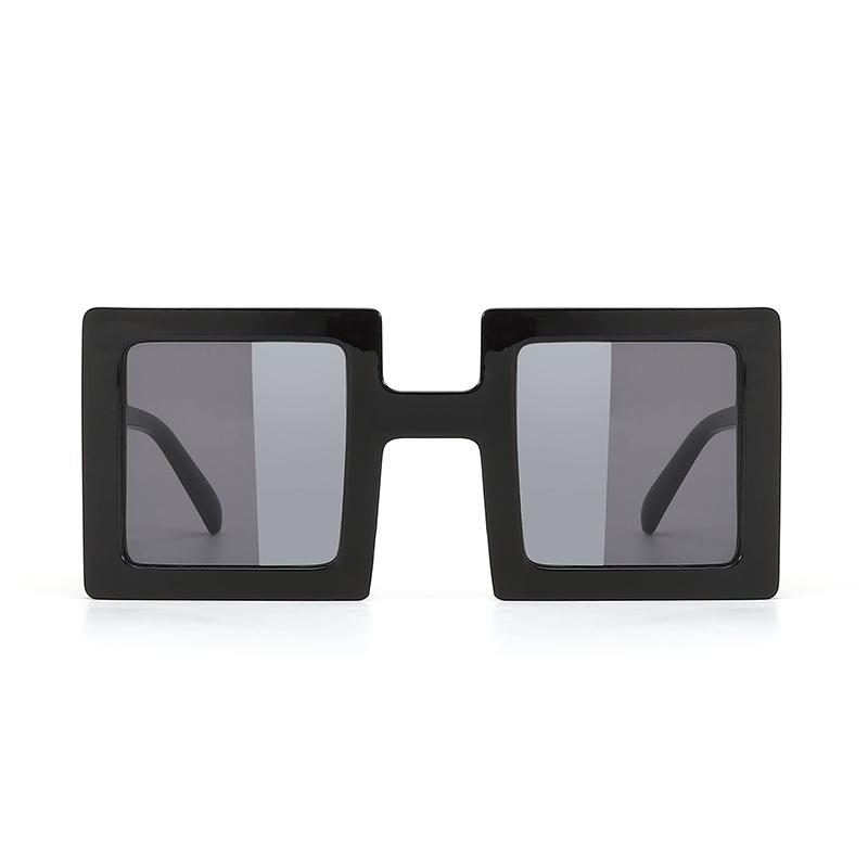 1pc Fashion Square Large Frame Sunglasses European and American Versatile Trendy Sunglasses Neutral Leisure Vacation Style