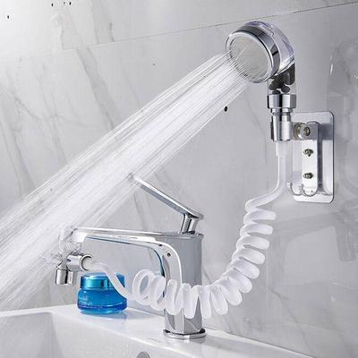 Lavabo da bagno, lavabo, rubinetto dell'acqua, soffione doccia esterno, filtro per WC, set di estensioni per sciacquatrice per rubinetto per lavaggio capelli flessibile