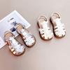 2026 Summer Girls' Closed-Toe Sandals: Soft Sole Princess Shoes for Baby and Children