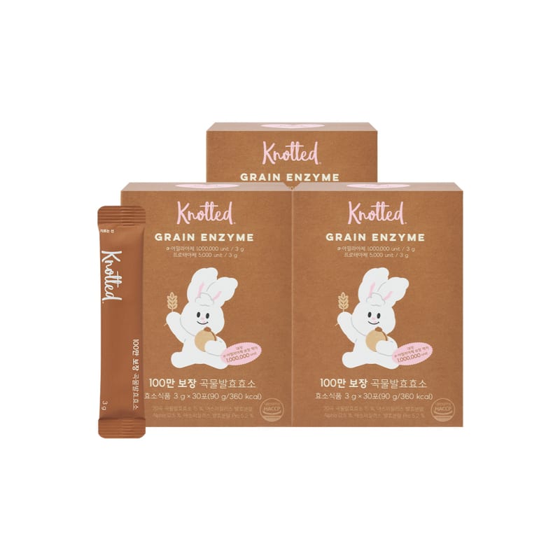 

Noted 1 Million Guaranteed Grain Fermentation Enzyme 3g x 30 Packets_3 Boxes