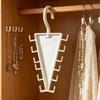 Clothes Hanger V-Shape Storage Hook Space Saving Wardrobe Hanger Scarf Hanging Rack Holder For Jeans Hats Scarves Bags Home