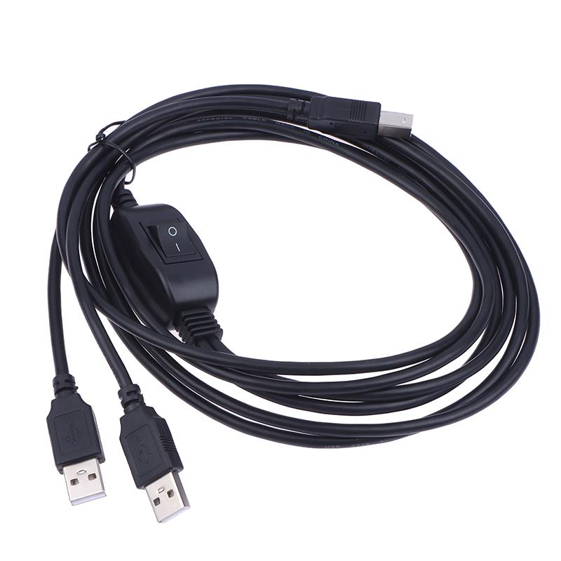 2 In 1 USB A To B Male To Male Printer Cable For    Printer Splitter For Two Computers·