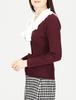 Jill by Jill Stuart Women's BL Docking Rib Knit Sweater, Bordeaux, FR