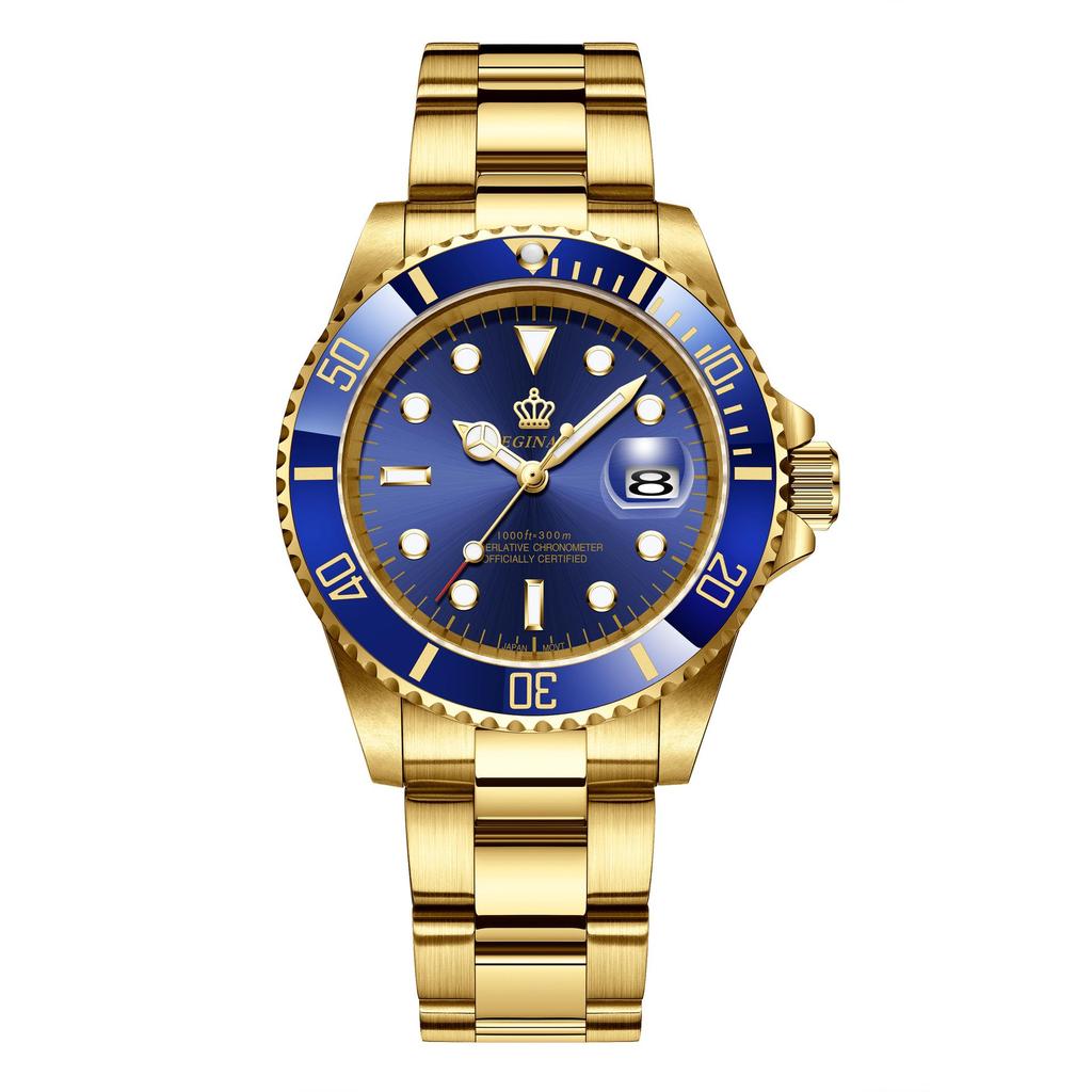 მამაკაცის მწვანე Submariner Date უჟანგავი ფოლადის საათი – მაღალი კლასის მინიმალისტური, წყალგაუმტარი, მბრუნავი ბეზელი, სტუდენტური სპორტული დიზაინი