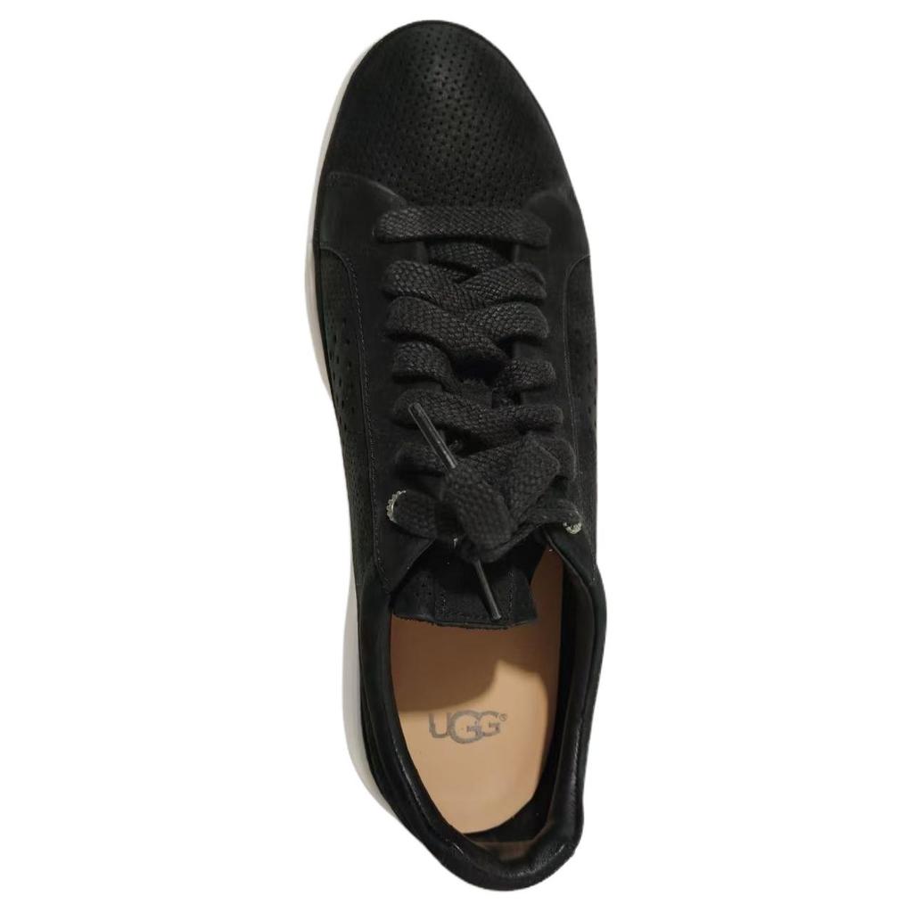 UGG Cali-Low Perf Leather Versatile Round Toe Low-Top Sneakers Men Sneakers Black 1095469-BLK