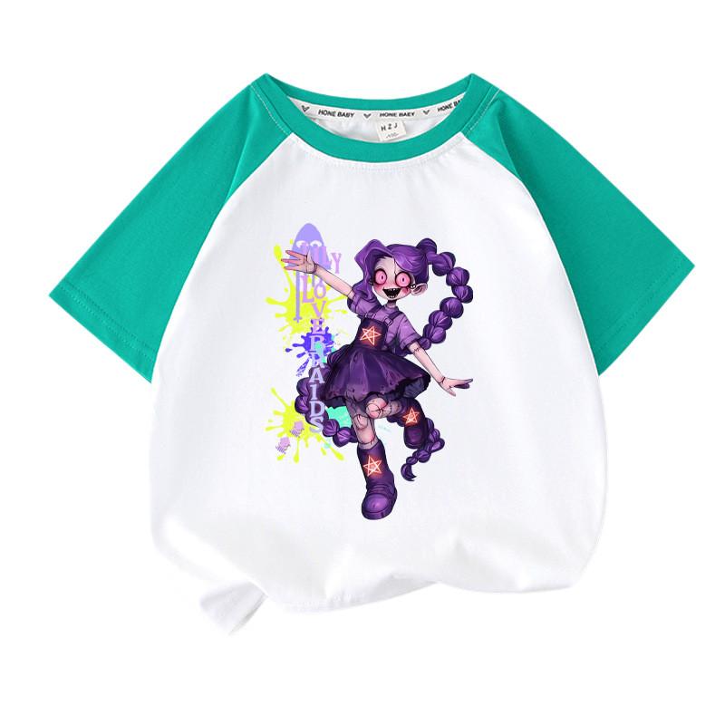 Dziewczęcy T-shirt Playtime Lily z nadrukiem Lovebraids i raglanowymi rękawami