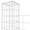 Vidaxl Ogrodzenie Gabionowe Z 7 Słupkami, Żelazo, 740X20X200 Cm