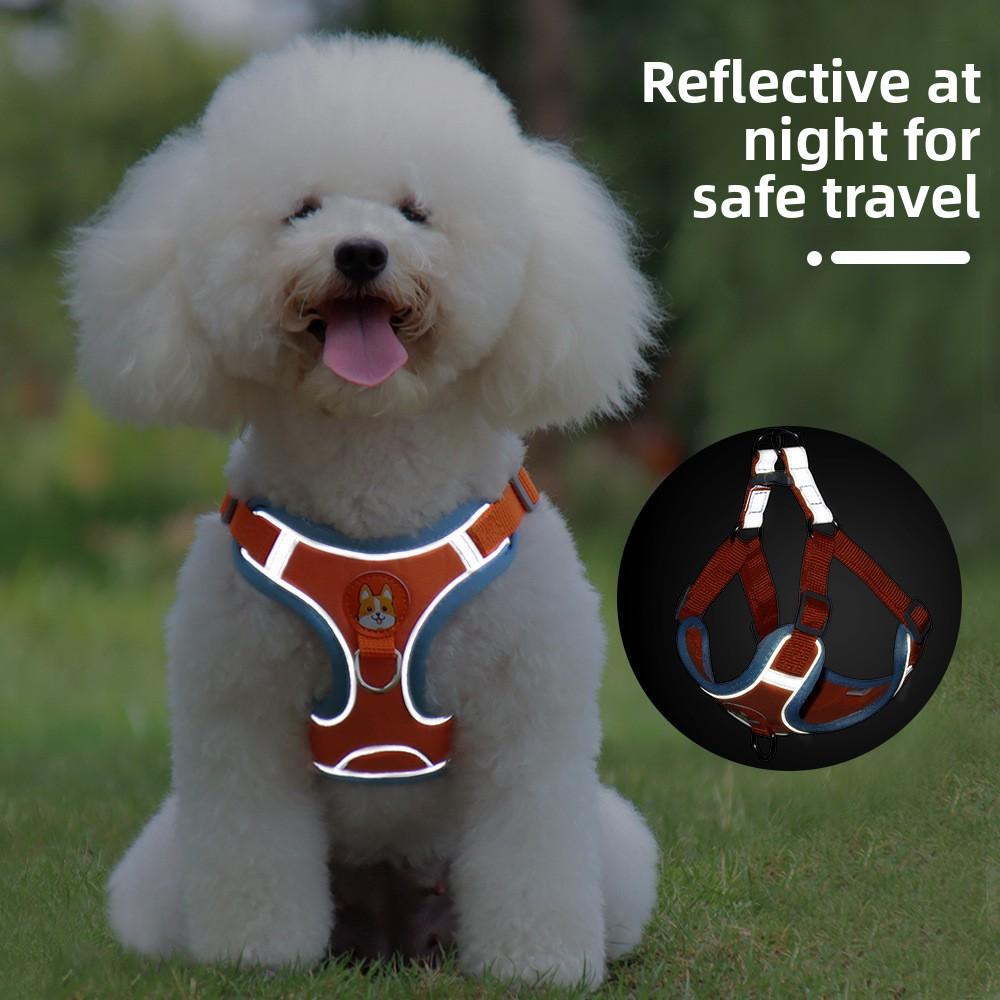 Pet Chest Strap Vest Type Puppy Chest Back Small Dog Teddy Bichon Dog Leash Dog Leash