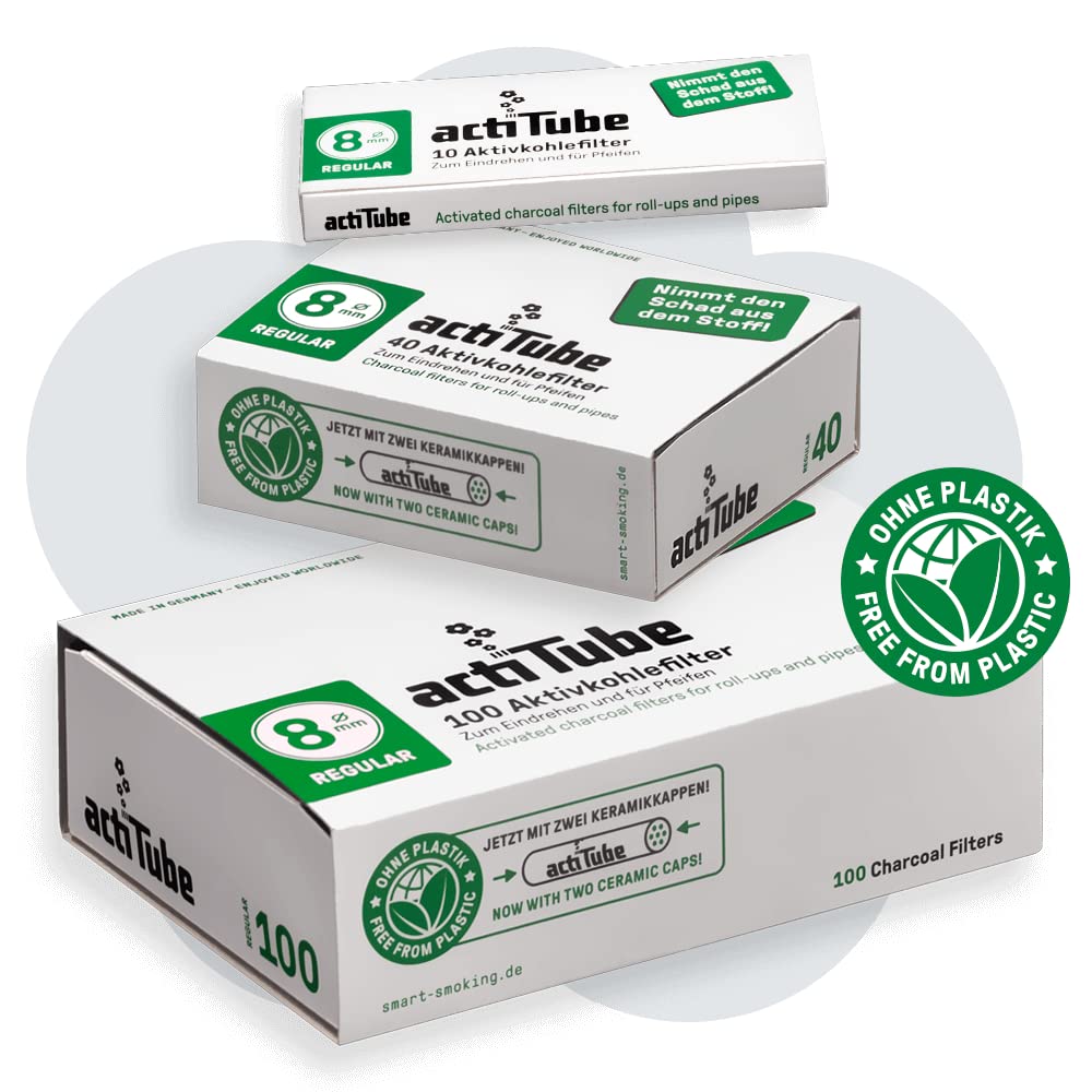 Actitube Activated Carbon Filters (100-Pack) [Tune Filter]