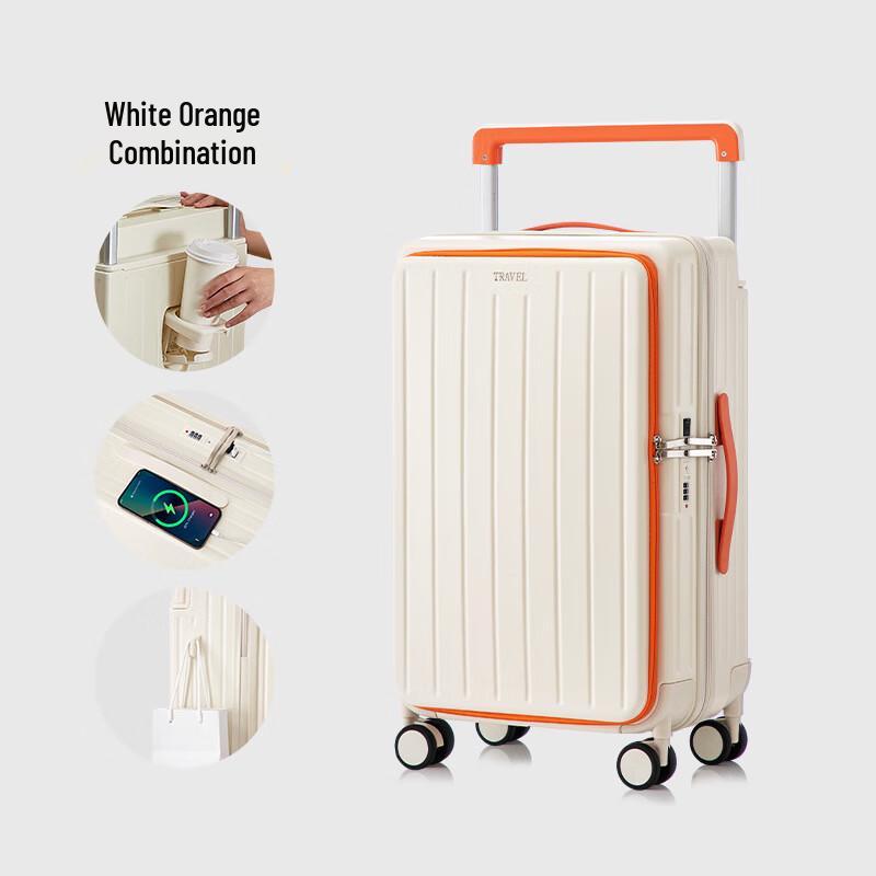 Side & Front Opening Large Capacity Travel Suitcase