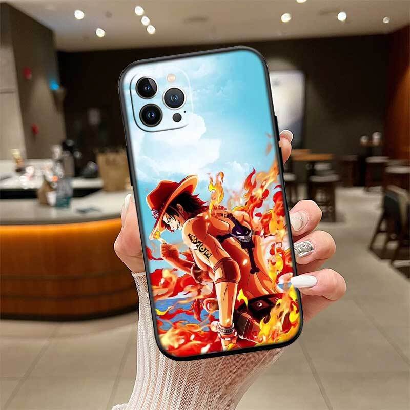 One Piece ACE Phone Case for Samsung S20 S21 S21S S22 S23 S24 FE Ultra Plus Lite F06 F16 M06 M16 M56 A07 A17 A36 A37 A55 A57