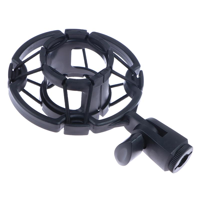Shock Mount Holder Studio Recording Bracket For Large Mic Clip Black