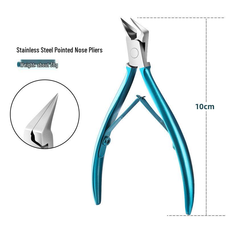 Stainless Steel Nail Clippers & Scissors for Easy Cutting - Precision Nail Art & Salon Tool D07