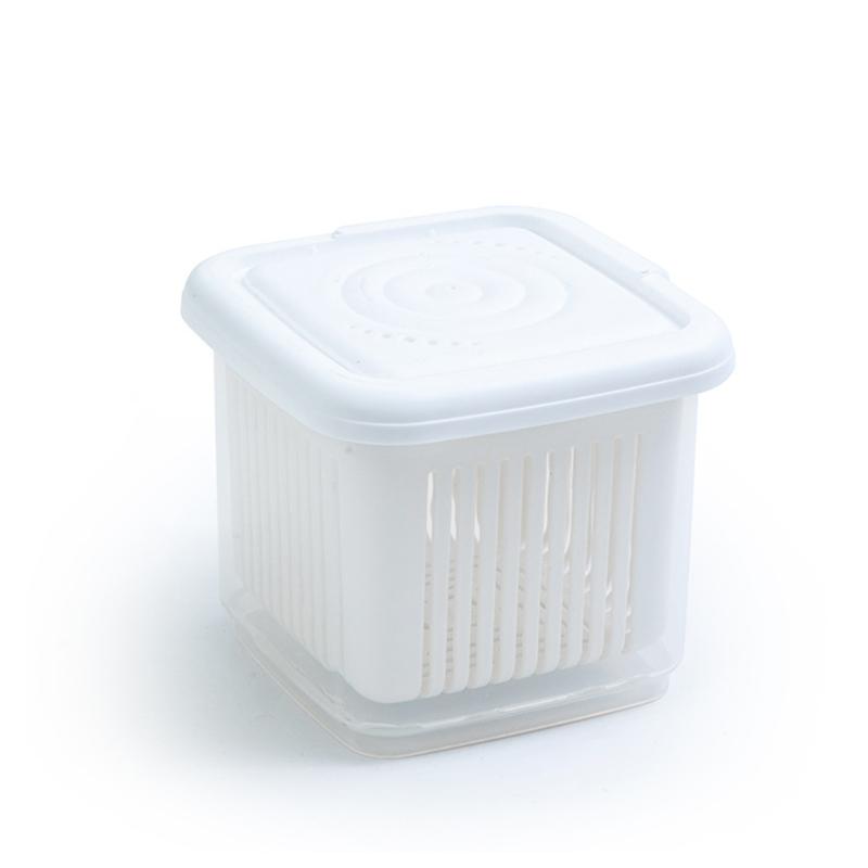 260ML/660ML Kitchen Transparent Vegetable Fruit Saver Preservation Box Ginger Garlic Onion Detachable Drainage Sealing Boxes