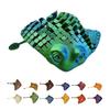 Moving Fidget Objects 3D Printed Manta Ray Toy, Flexible Articulated Sea Animal Figurine Creative Desktop Gadgets for Decoration, Stress Relief