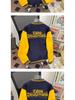 Giacca da Baseball Raglan Oversize Hip Hop da Uomo con Blocco di Colore e Ricamo in Spugna - Capospalla Primavera/Autunno